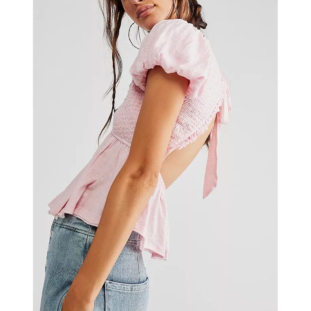 🎉LAST CHANCE🎉 FREE PEOPLE Charlotte Top / Sugar Spoonful - Picture 8 of 9